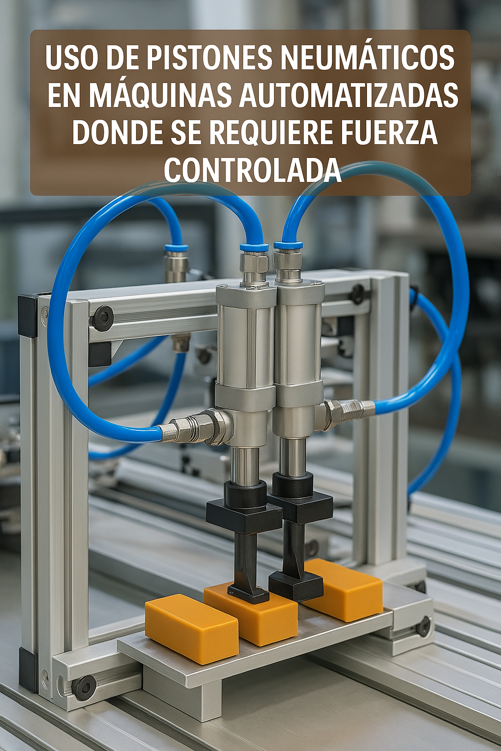 Diagrama de relación entre presión y fuerza en cilindros neumáticos